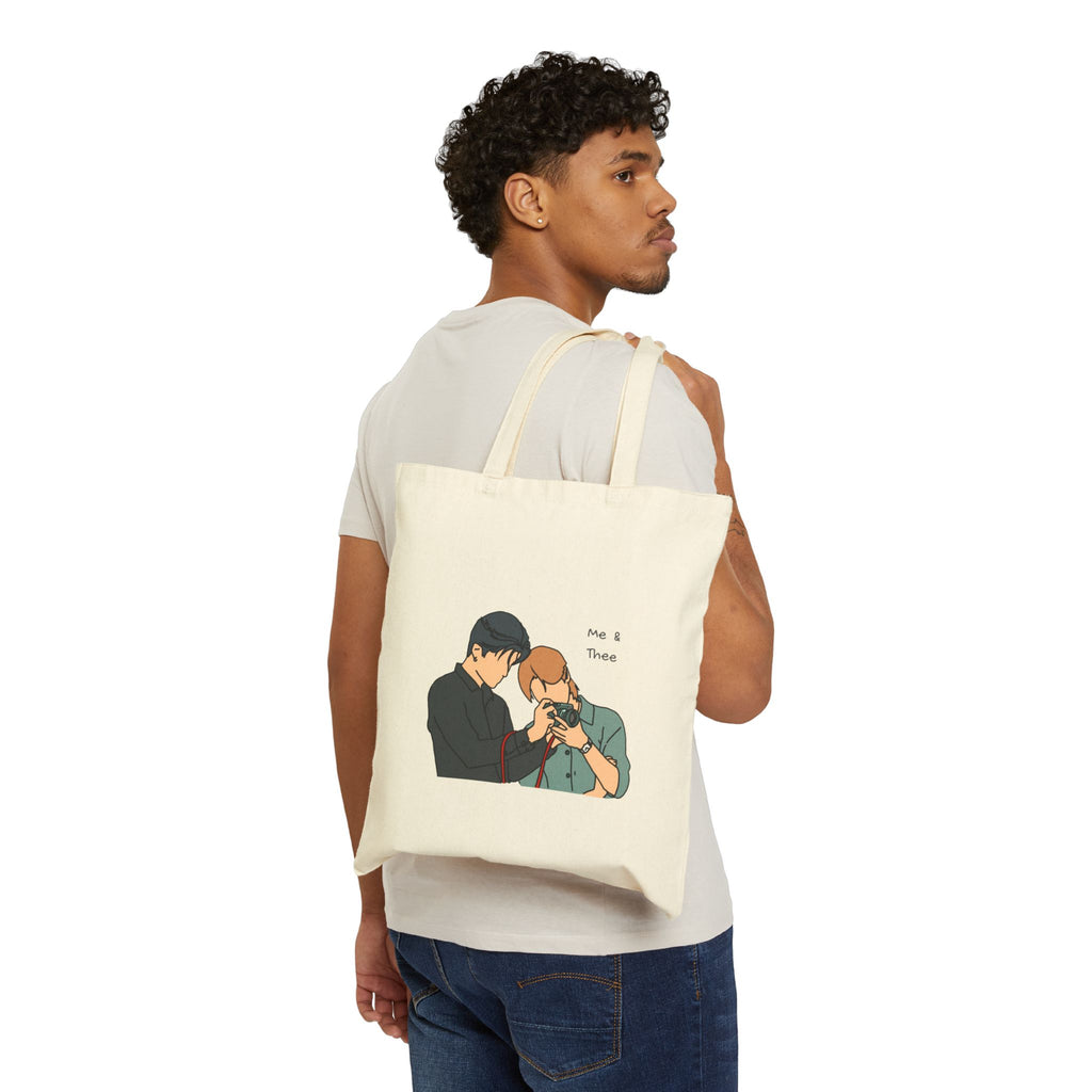 Pondphuwin Mee and Thee Thai BL Series sticker design Tote Bag | GMMTV characters