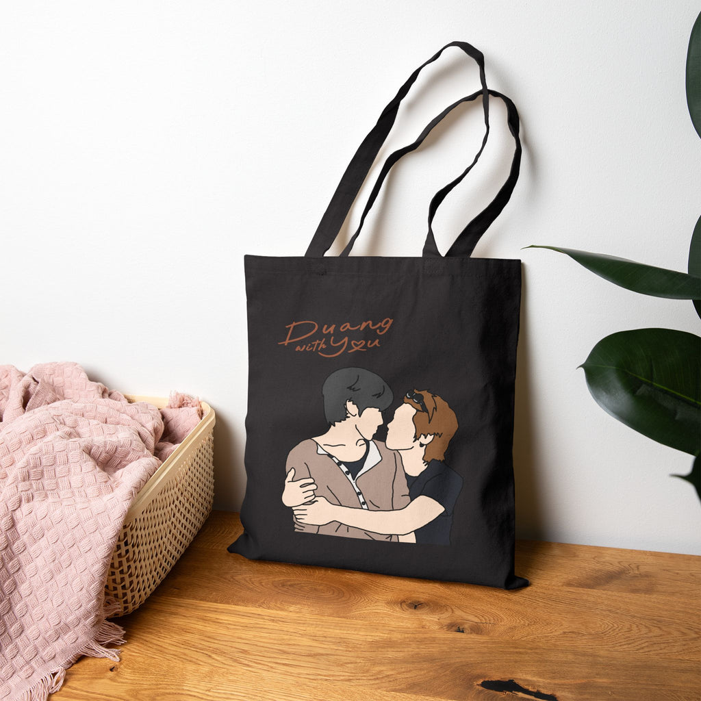 Duang With You series, Teeteepor couple fanart Tote Bag, DMD Thai BL drama