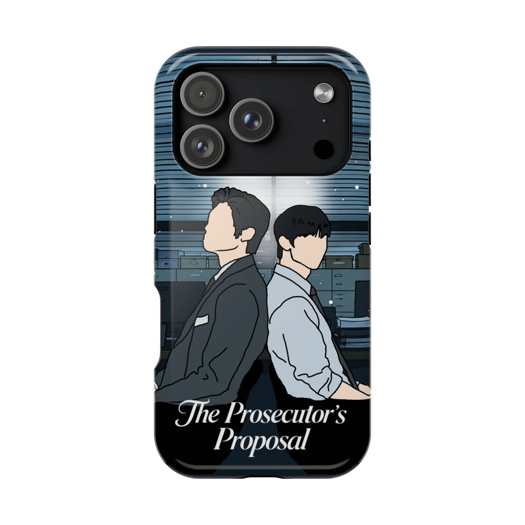 The Prosecutor's Proposal BL K-Drama Fan Art Print | Park Si Woo x Kim Yoon Sik | Boys Love Korean Drama iPhone Case