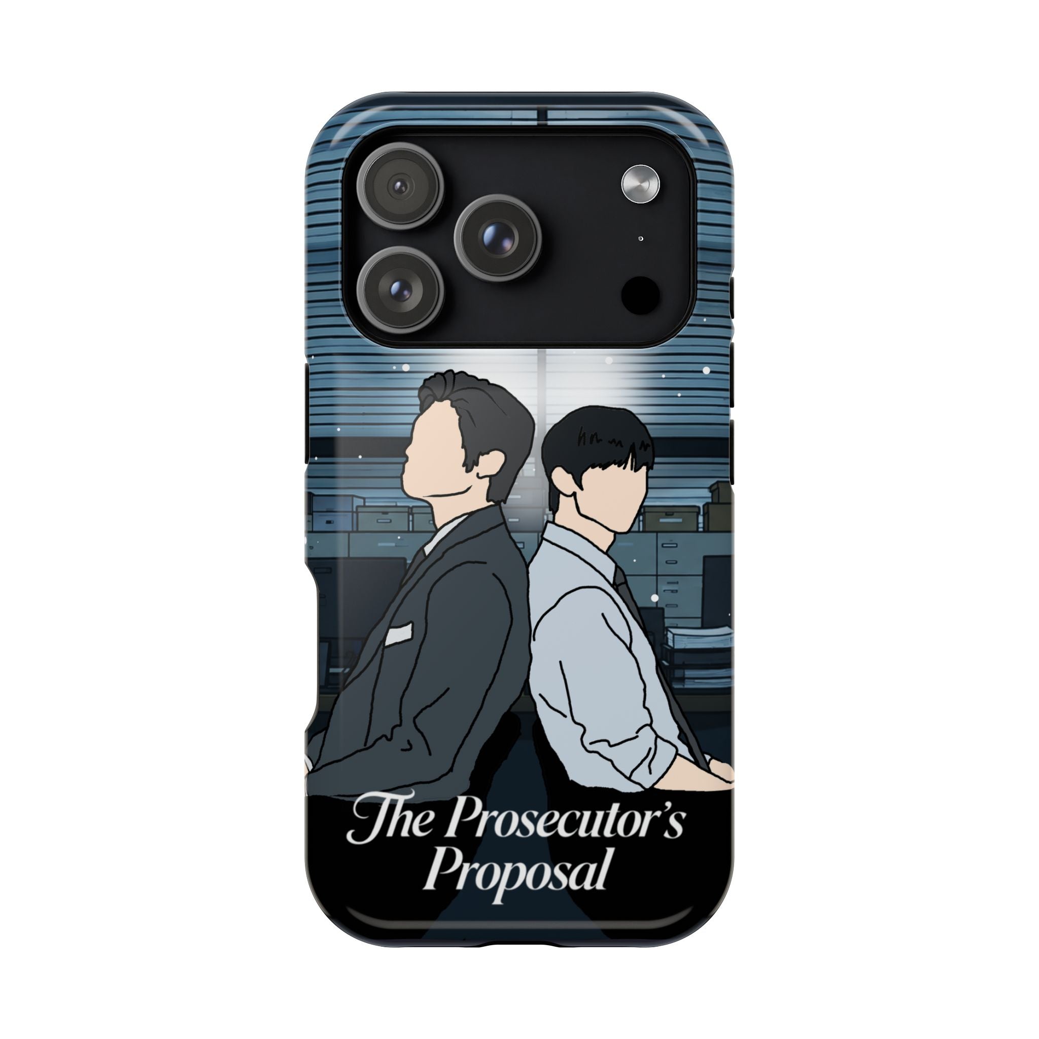 The Prosecutor's Proposal BL K-Drama Fan Art Print | Park Si Woo x Kim Yoon Sik | Boys Love Korean Drama iPhone Case