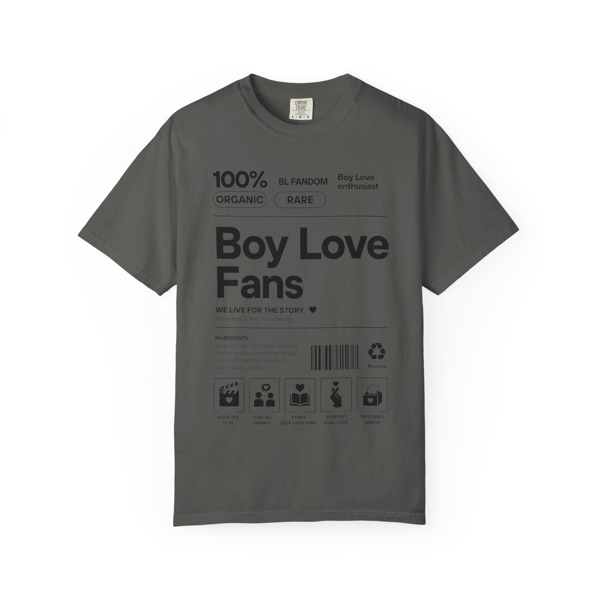 Boy Love Fans Fandom T-Shirt BL Fujoshi Anime Aesthetic Tee