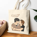 Duang With You series, Teeteepor couple fanart Tote Bag, DMD Thai BL drama