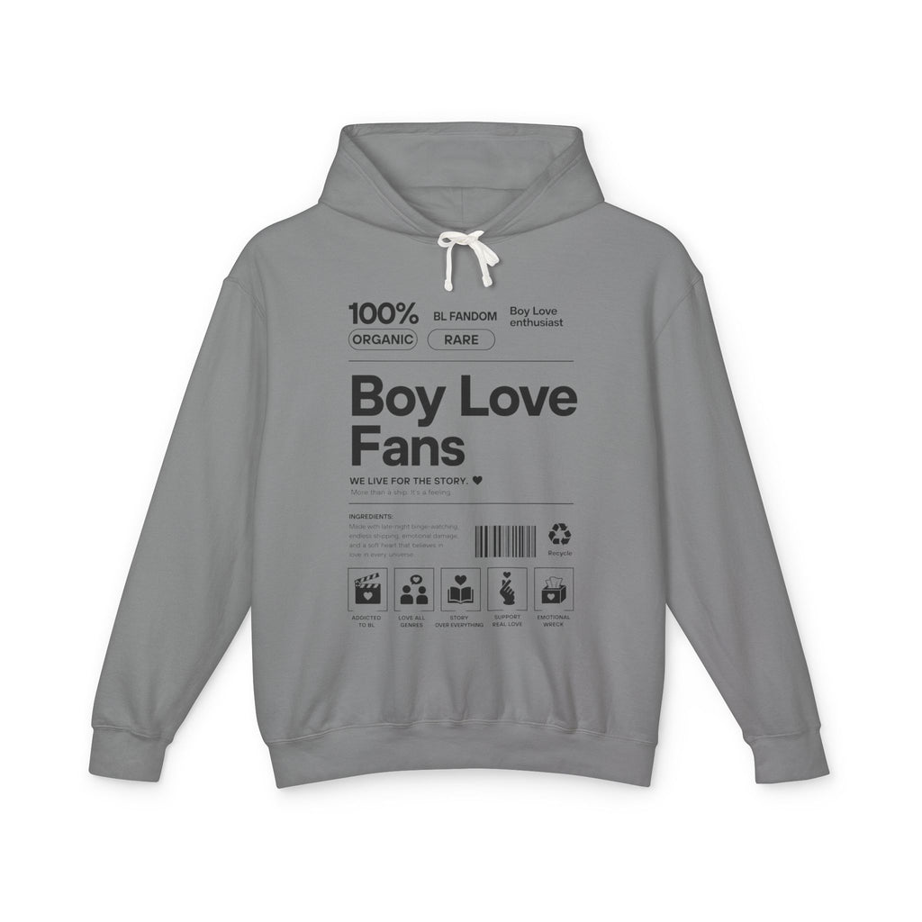 Boy Love Fans Hoodie | BL Fandom Streetwear, Anime Aesthetic, Minimalist Fujoshi