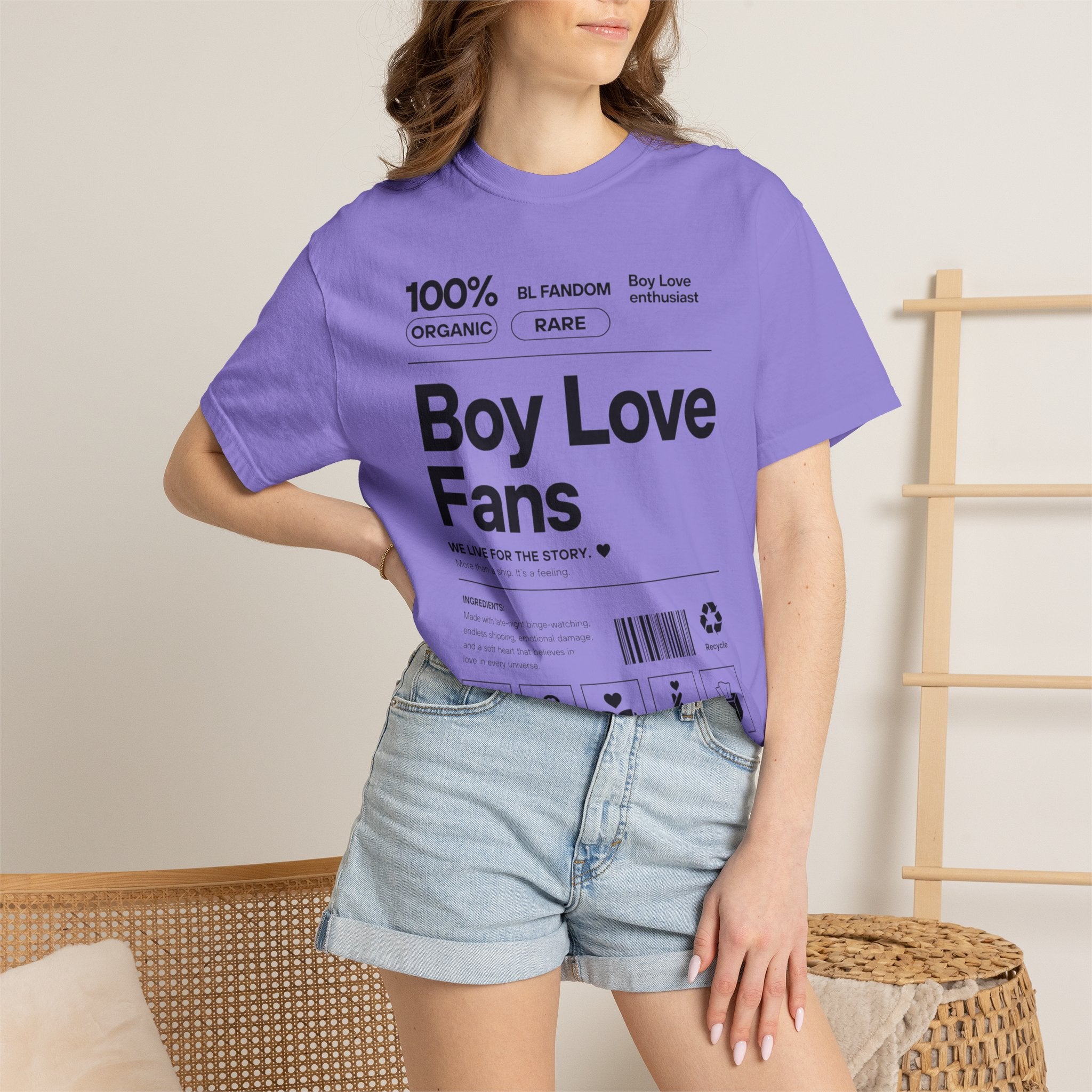 Boy Love Fans Fandom T-Shirt BL Fujoshi Anime Aesthetic Tee