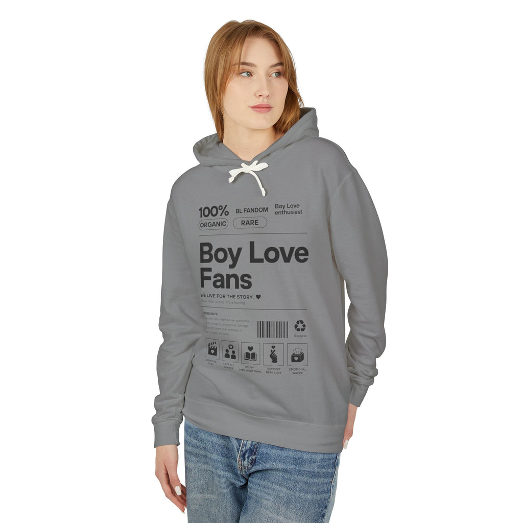 Boy Love Fans Hoodie | BL Fandom Streetwear, Anime Aesthetic, Minimalist Fujoshi