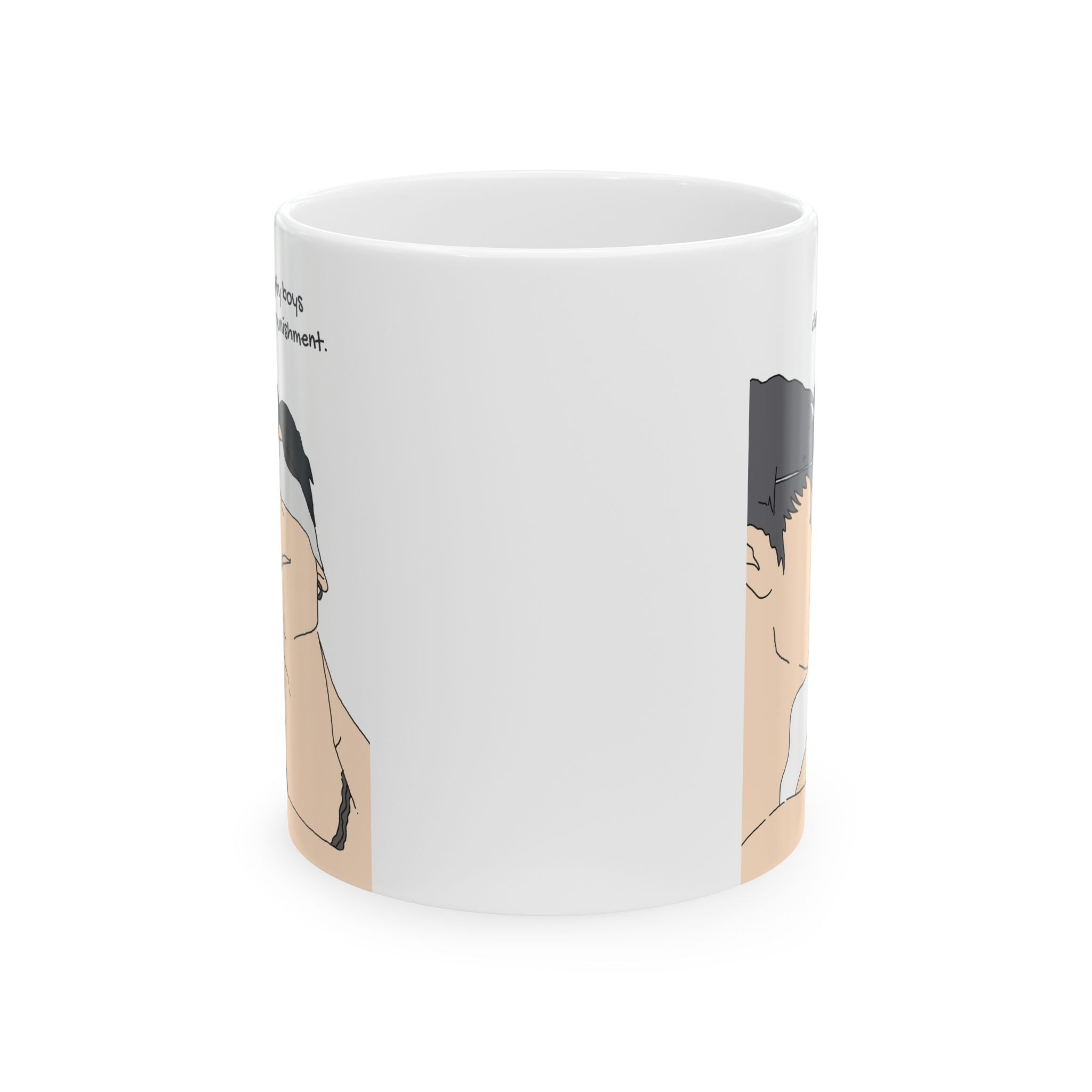 PoohPavel Mug Naughty Boys Deserve Punishment | Pit Babe S2 Charlie Babe Mug | Thai BL Drama Gift