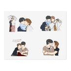 Duang With You Teeteepor Sticker Pack | Thai BL Series Fan Art | Set of 5 Vinyl Stickers | Cute Laptop & Journal Decals