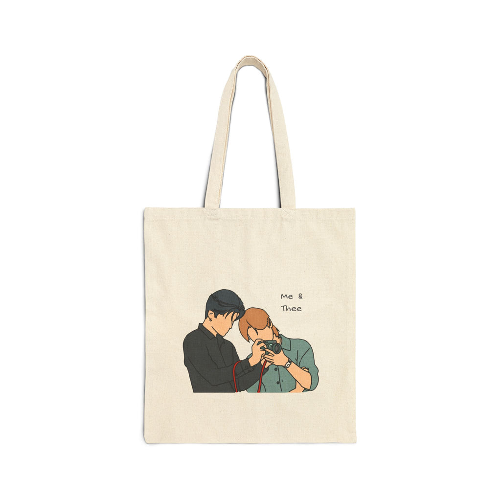Pondphuwin Mee and Thee Thai BL Series sticker design Tote Bag | GMMTV characters
