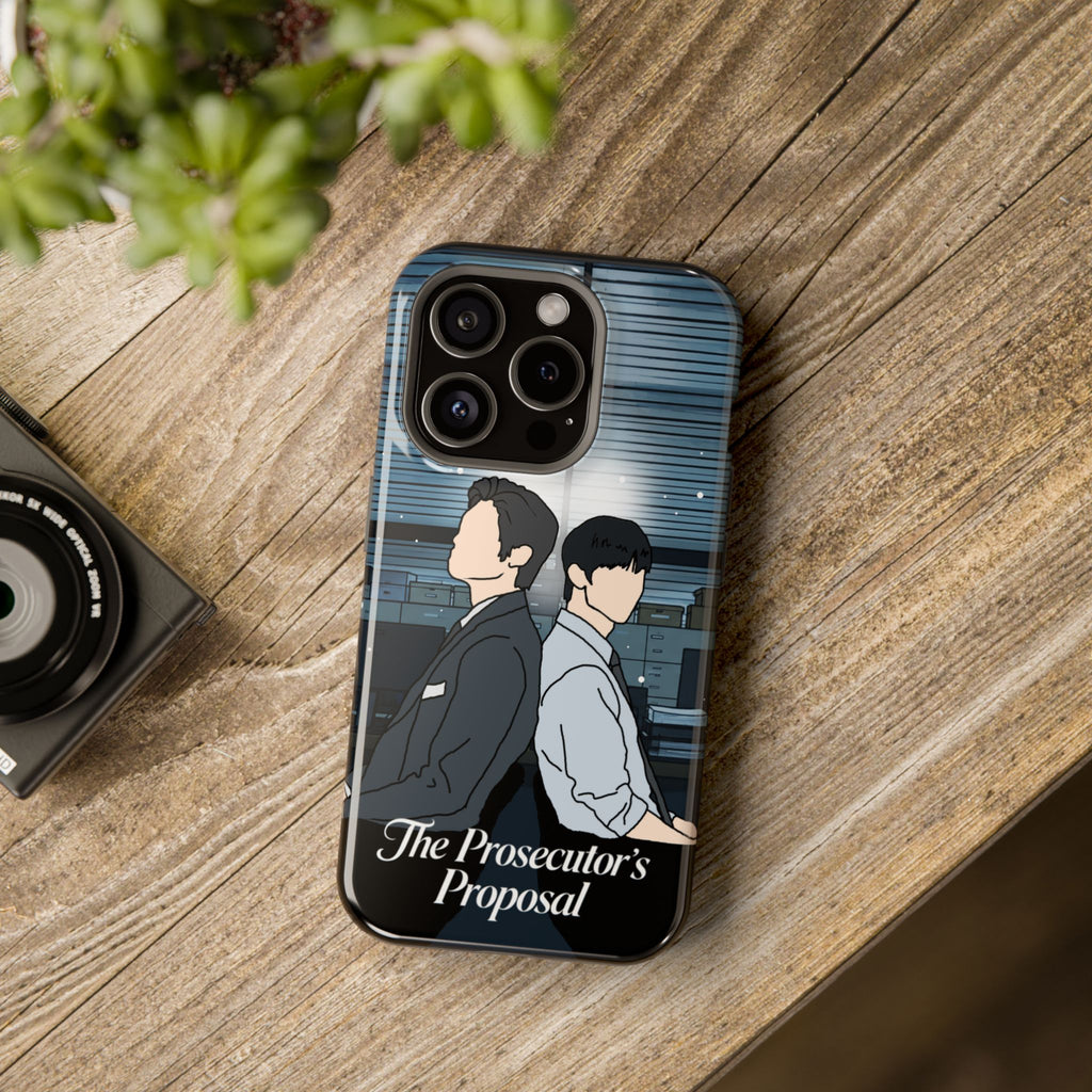 The Prosecutor's Proposal BL K-Drama Fan Art Print | Park Si Woo x Kim Yoon Sik | Boys Love Korean Drama iPhone Case