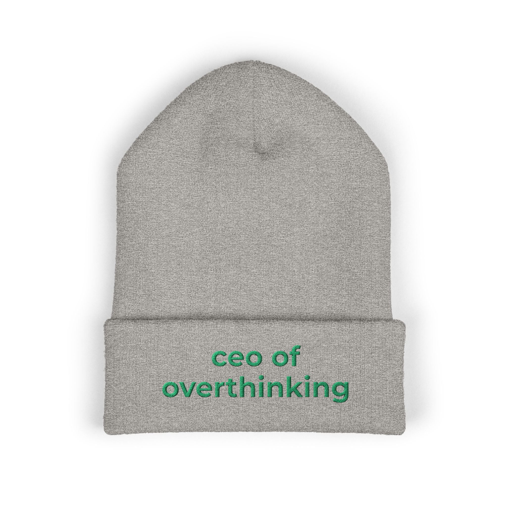 CEO of Overthinking Embroidered Funny beanie