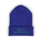 CEO of Overthinking Embroidered Funny beanie