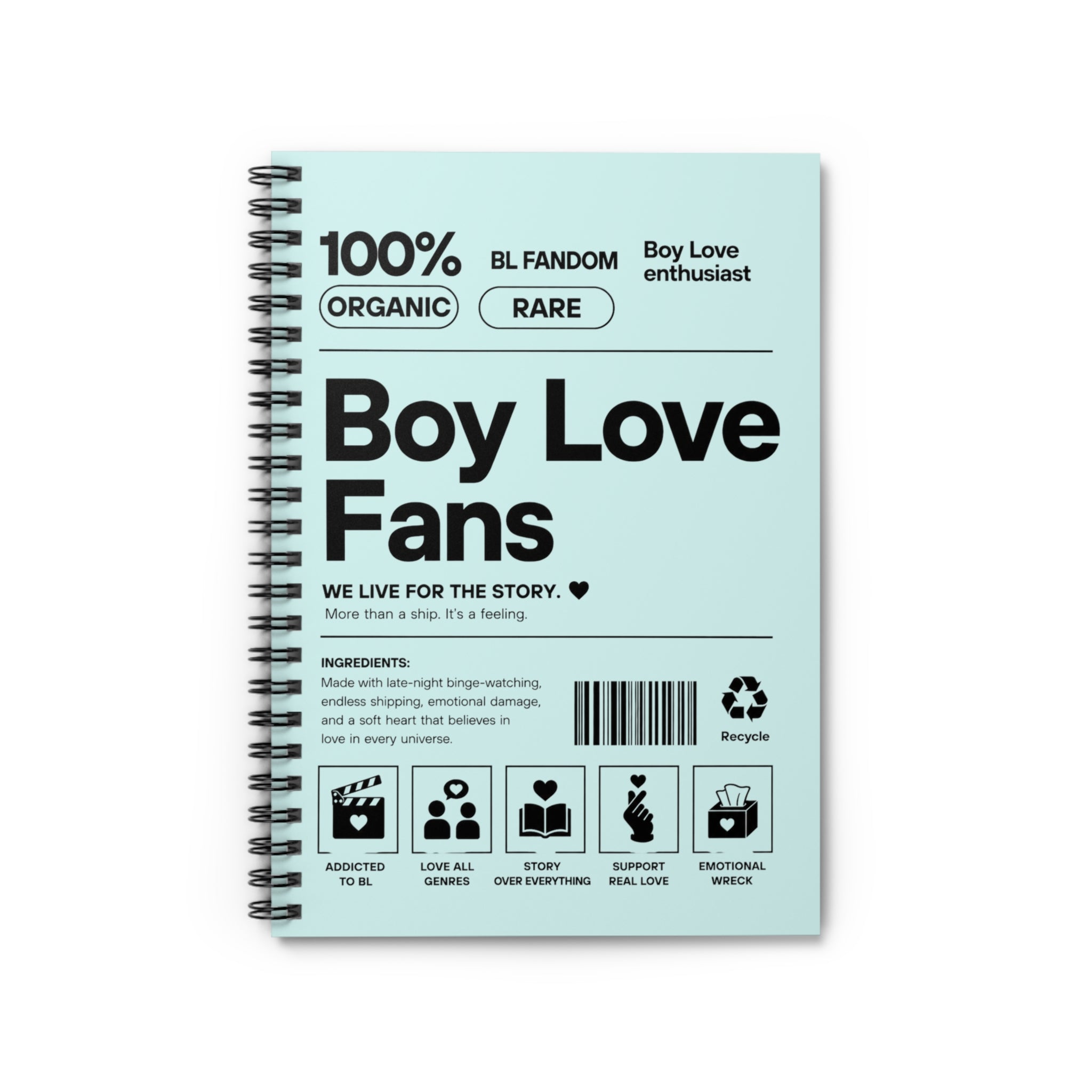 Boy Love Fans Notebook
