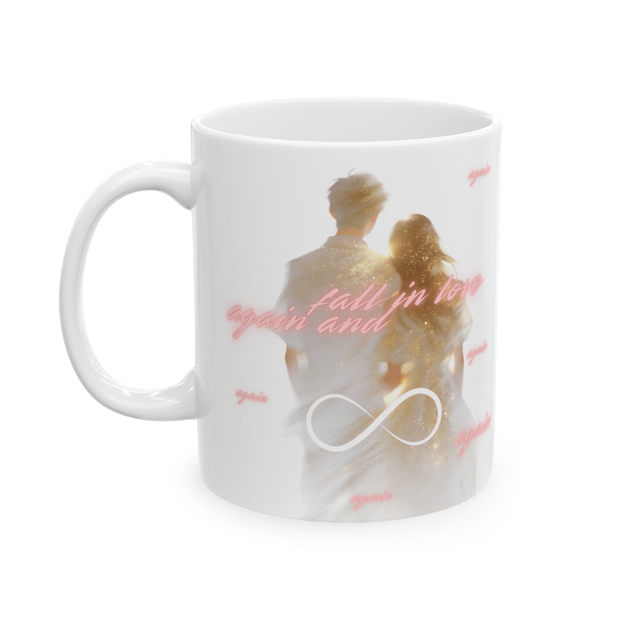 Fall In Love Again & Again, Infinite Love Couple Mug