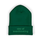 CEO of Overthinking Embroidered Funny beanie