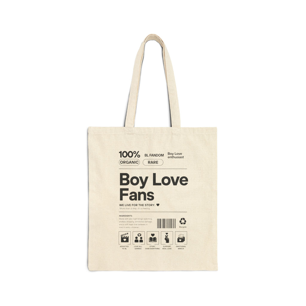 Boy Love Fans BL Drama Canvas Tote Bag | K-Drama Fandom