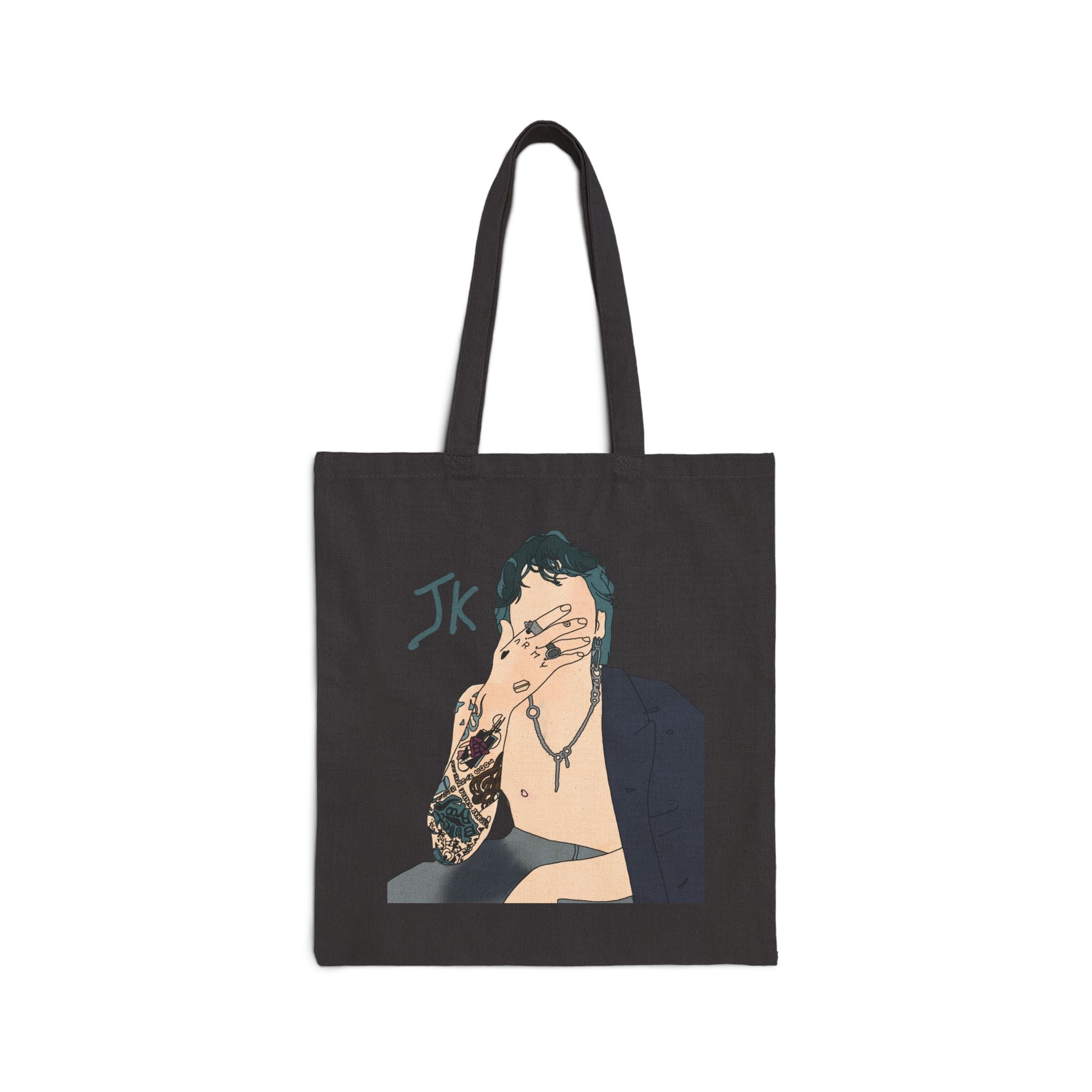 Jungkook BTS Fan Art Tote Bag K-Pop Army