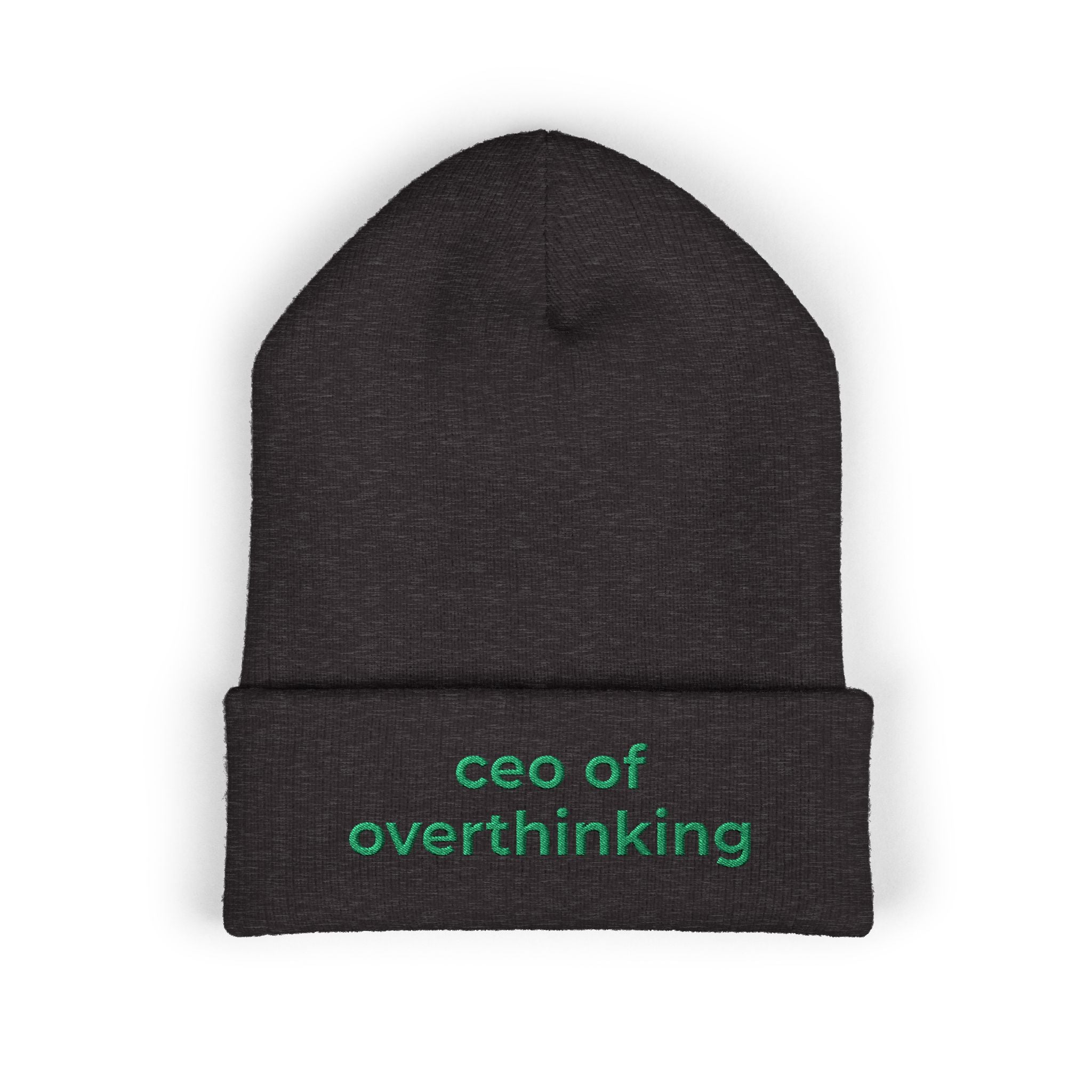 CEO of Overthinking Embroidered Funny beanie