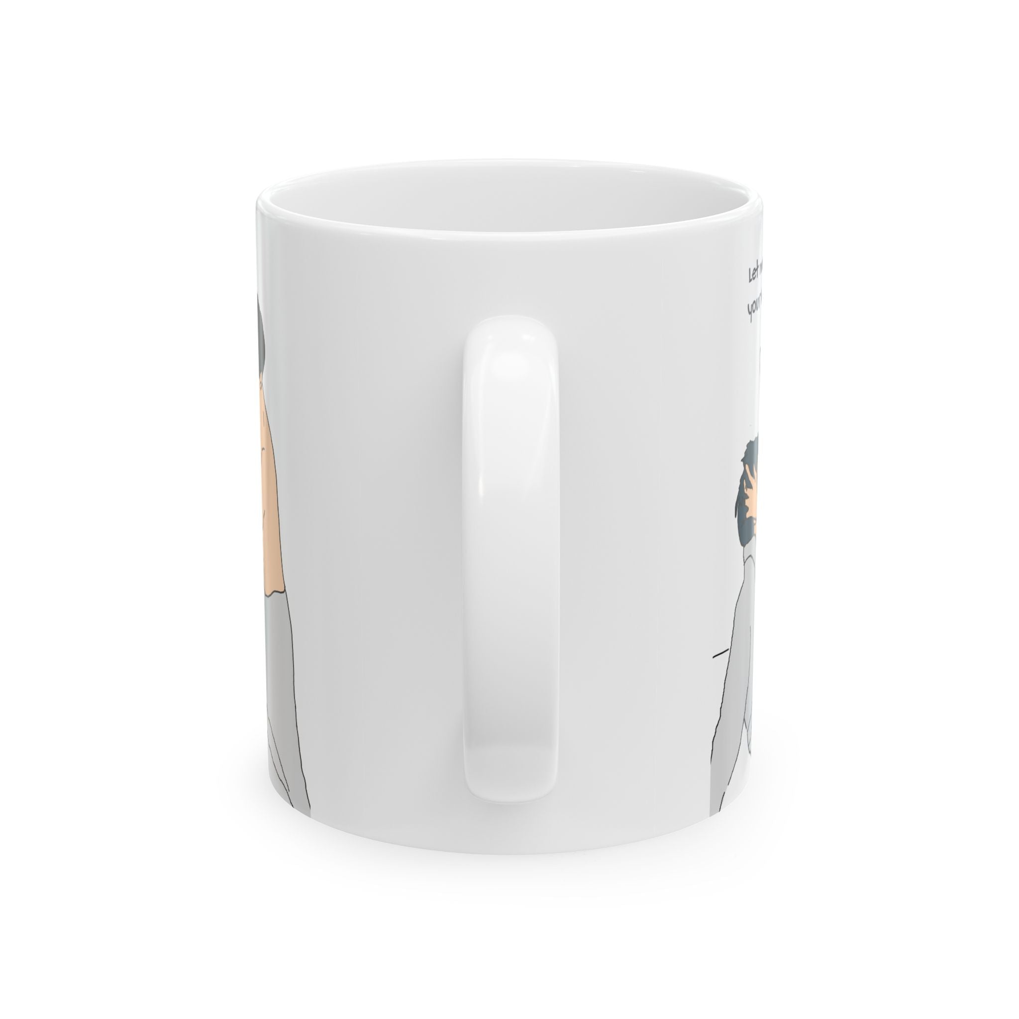KinnPorsche Mug, "Let me dry your hair", Thai BL Drama, Kinn Porsche The Series Gift