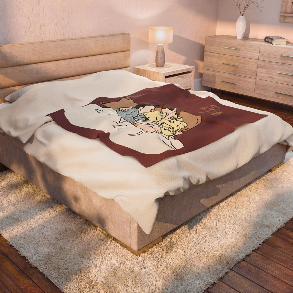 Double Helix Chinese BL Drama Velveteen Plush Blanket | Ayden Sng Lyu Sitong Lu Feng Yichen