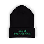 CEO of Overthinking Embroidered Funny beanie
