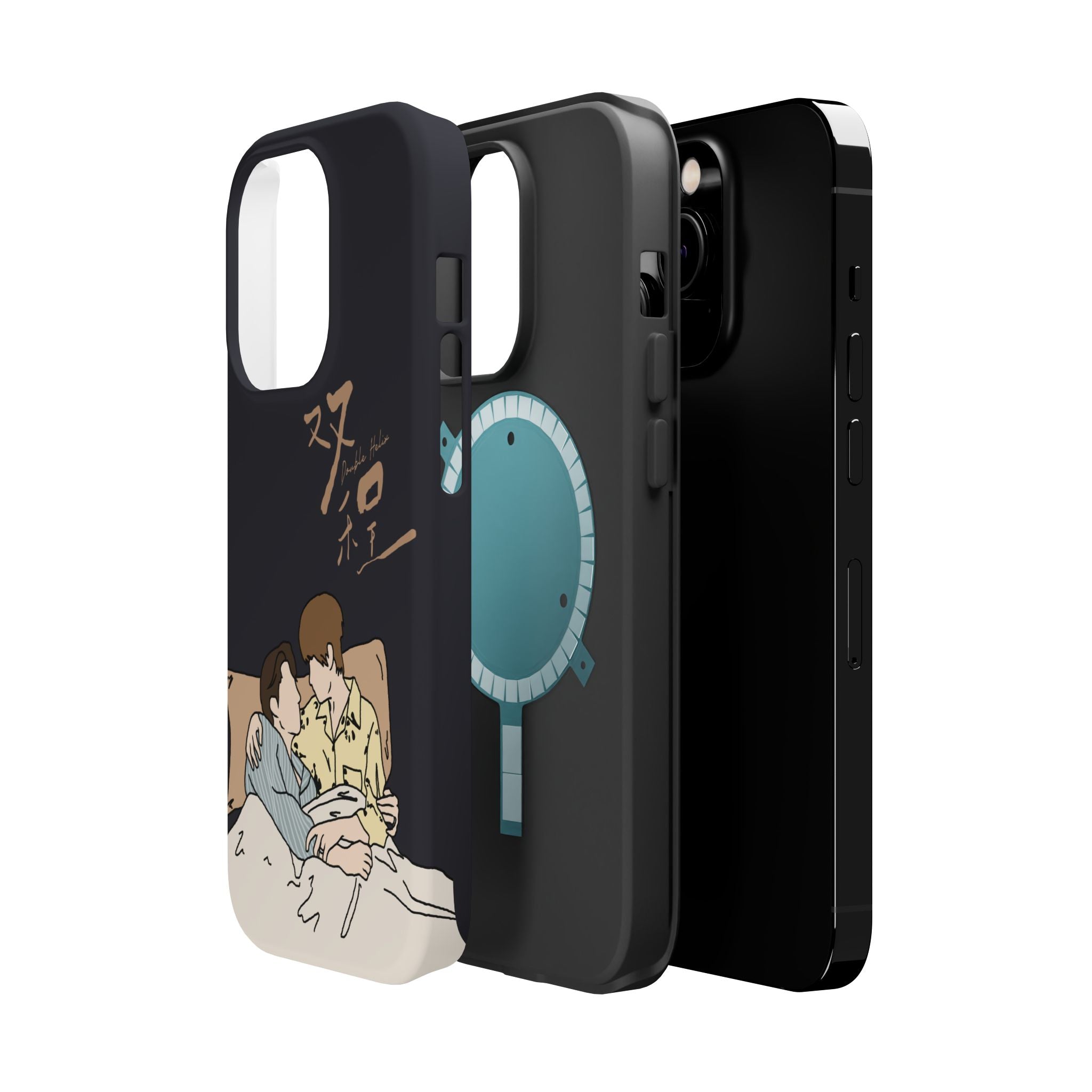 Double Helix Ayden & Lyu Sitong Phone Case — C-Drama BL Lu Feng Yichen Cute Magnetic Impact-Resistant Case