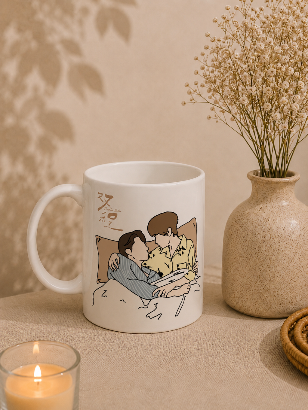 Double Helix Chinese BL Drama Mug | Ayden Sng Lyu Sitong Lu Feng Yichen