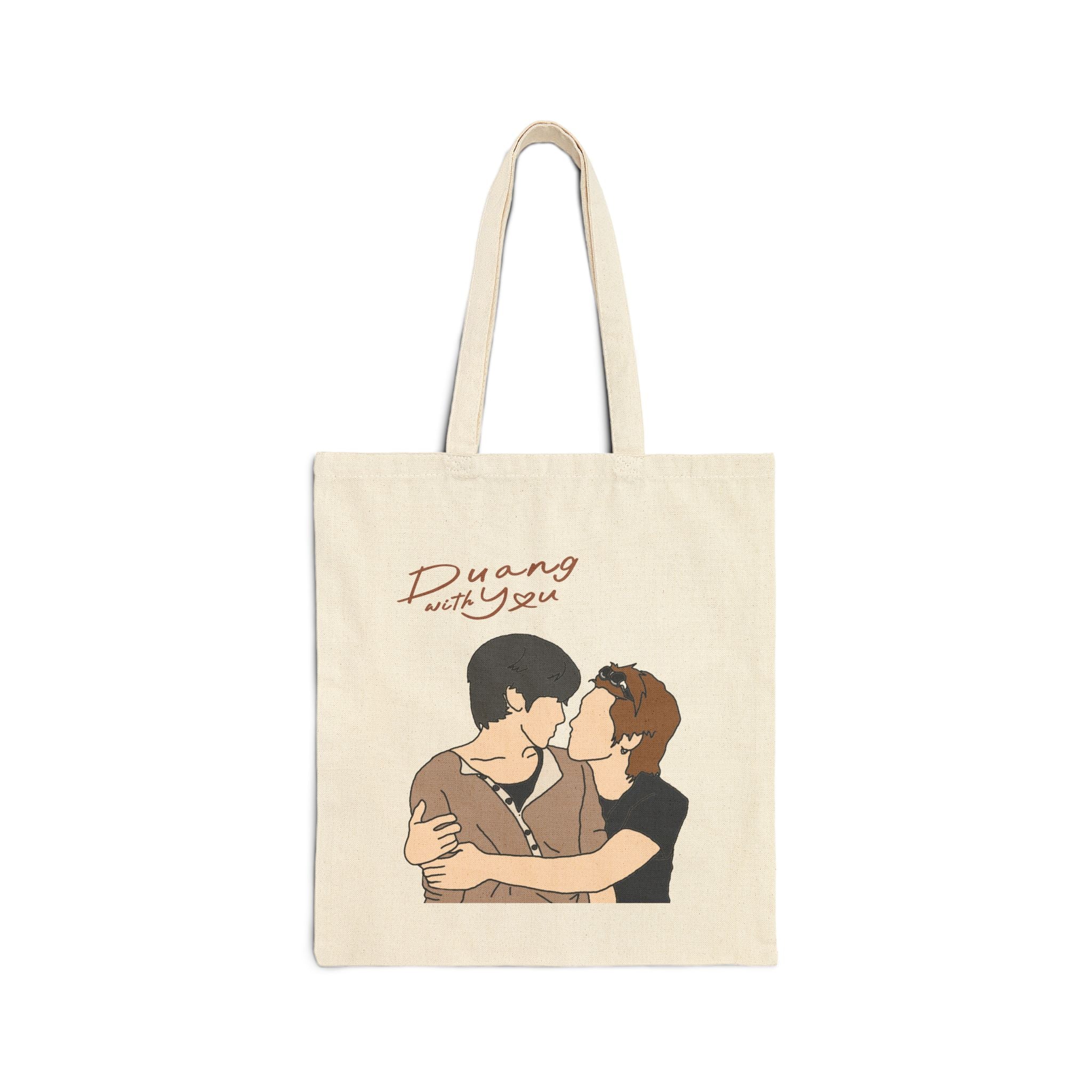 Duang With You series, Teeteepor couple fanart Tote Bag, DMD Thai BL drama