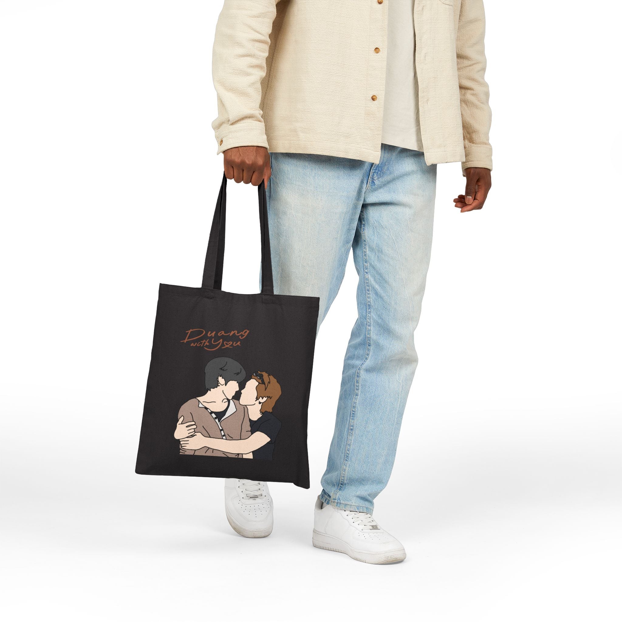 Duang With You series, Teeteepor couple fanart Tote Bag, DMD Thai BL drama