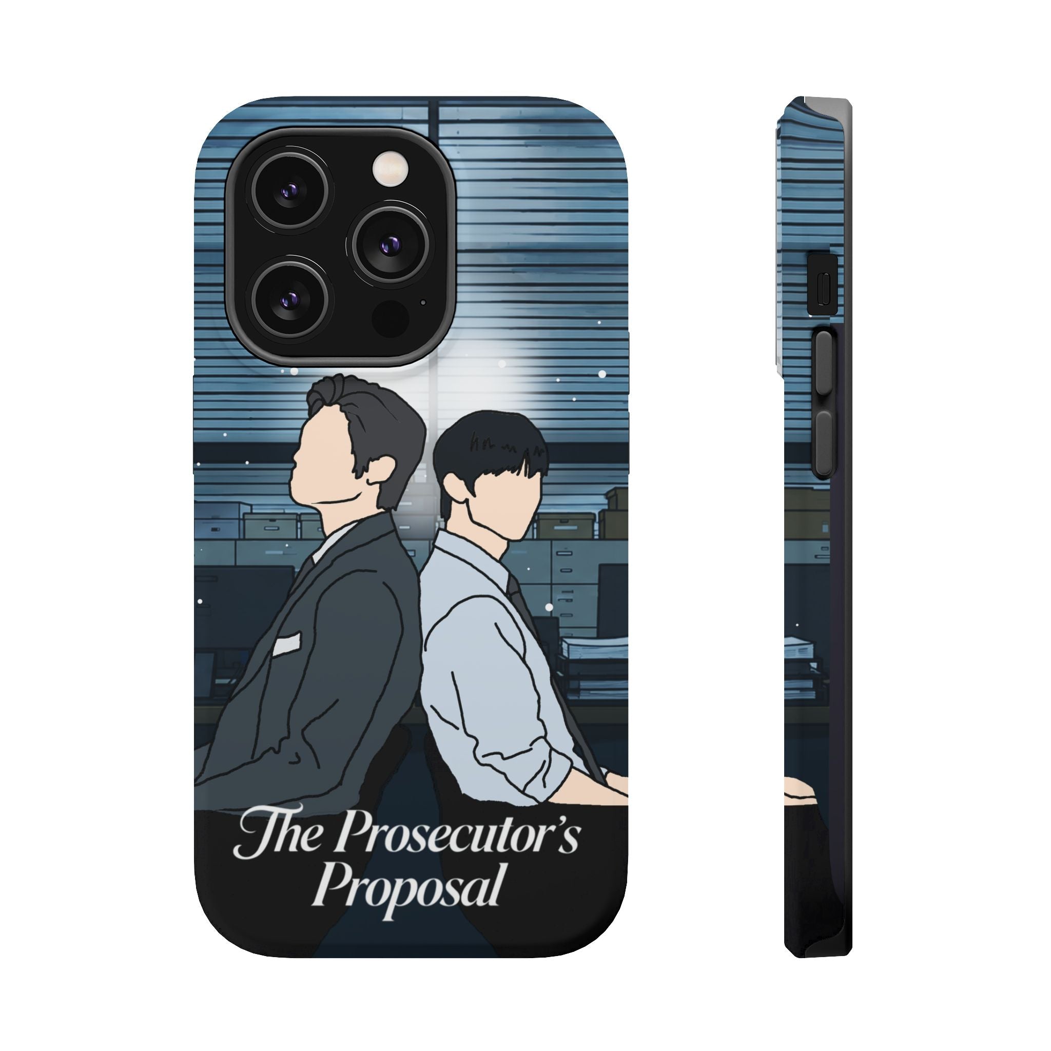 The Prosecutor's Proposal BL K-Drama Fan Art Print | Park Si Woo x Kim Yoon Sik | Boys Love Korean Drama iPhone Case