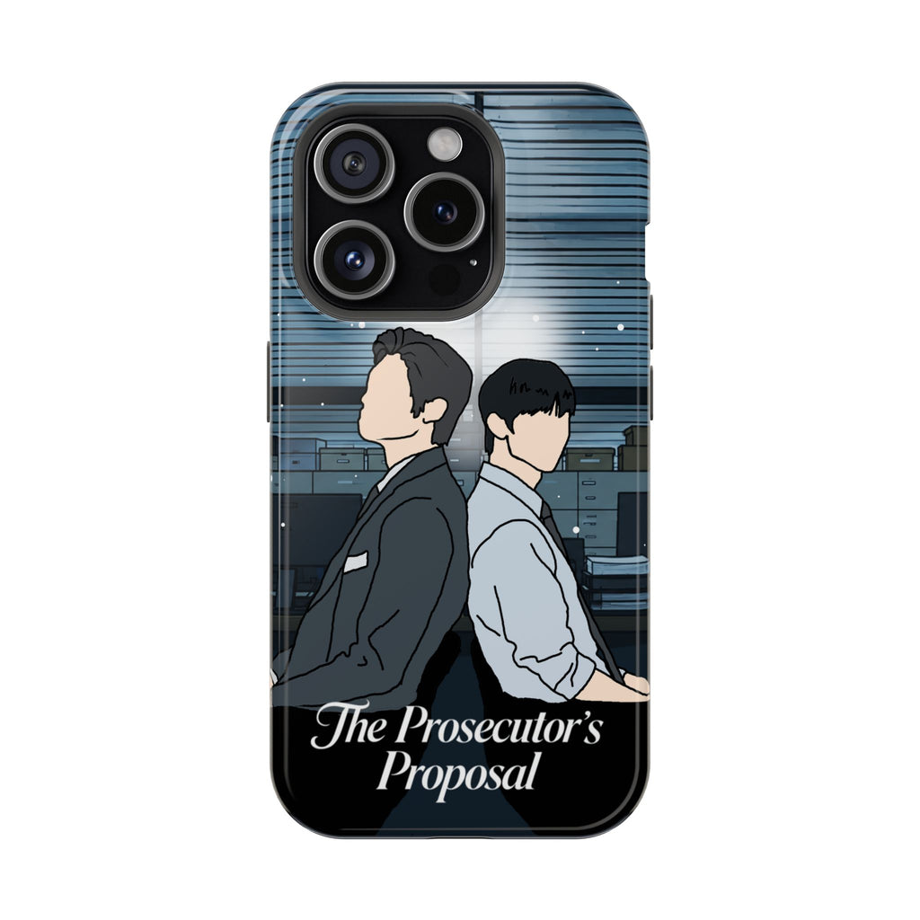 The Prosecutor's Proposal BL K-Drama Fan Art Print | Park Si Woo x Kim Yoon Sik | Boys Love Korean Drama iPhone Case