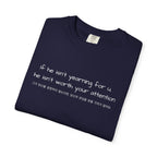 Kdrama Quote Shirt If He Isn’t Yearning For You Korean Chinese Tee BL Drama Aesthetic Shirt Minimalist Sad Love Quote Shirt Soft Girl Streetwear