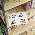Duang With You Teeteepor Sticker Pack | Thai BL Series Fan Art | Set of 5 Vinyl Stickers | Cute Laptop & Journal Decals
