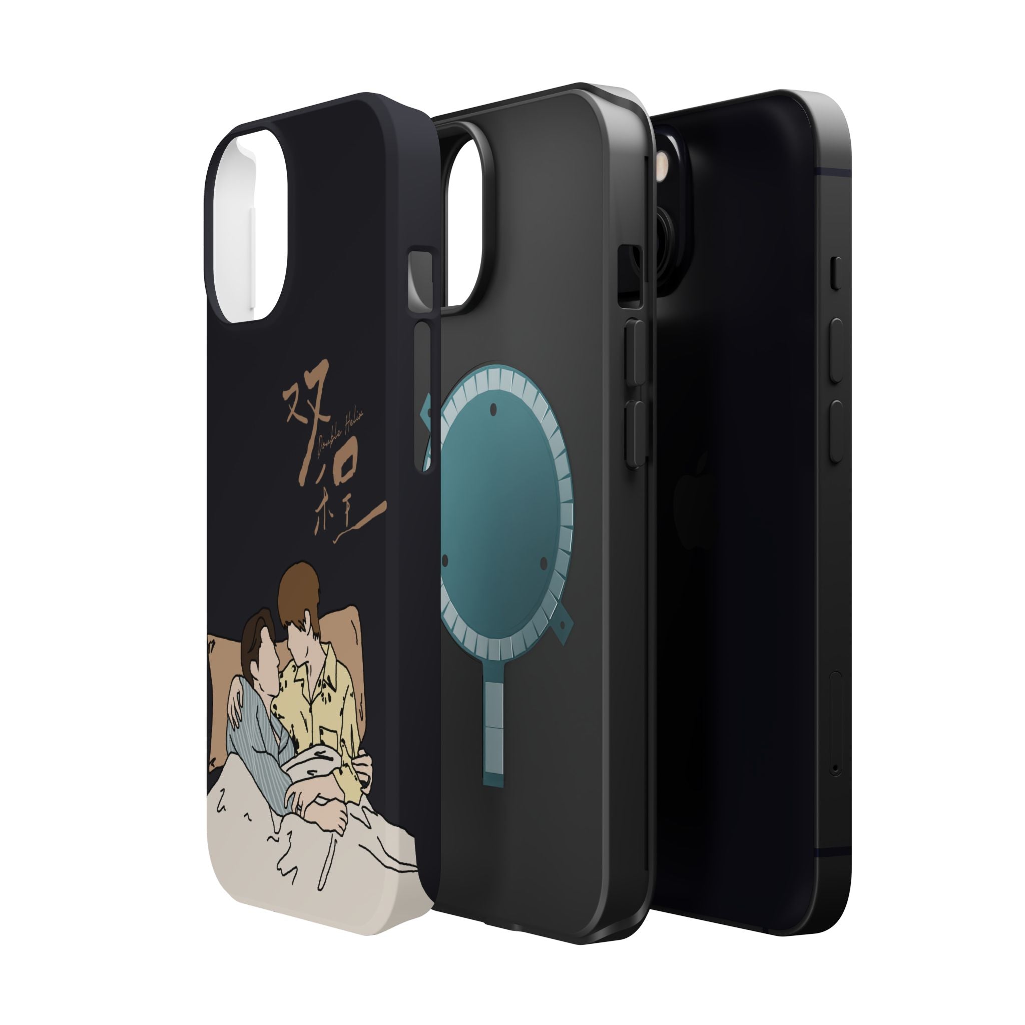 Double Helix Ayden & Lyu Sitong Phone Case — C-Drama BL Lu Feng Yichen Cute Magnetic Impact-Resistant Case