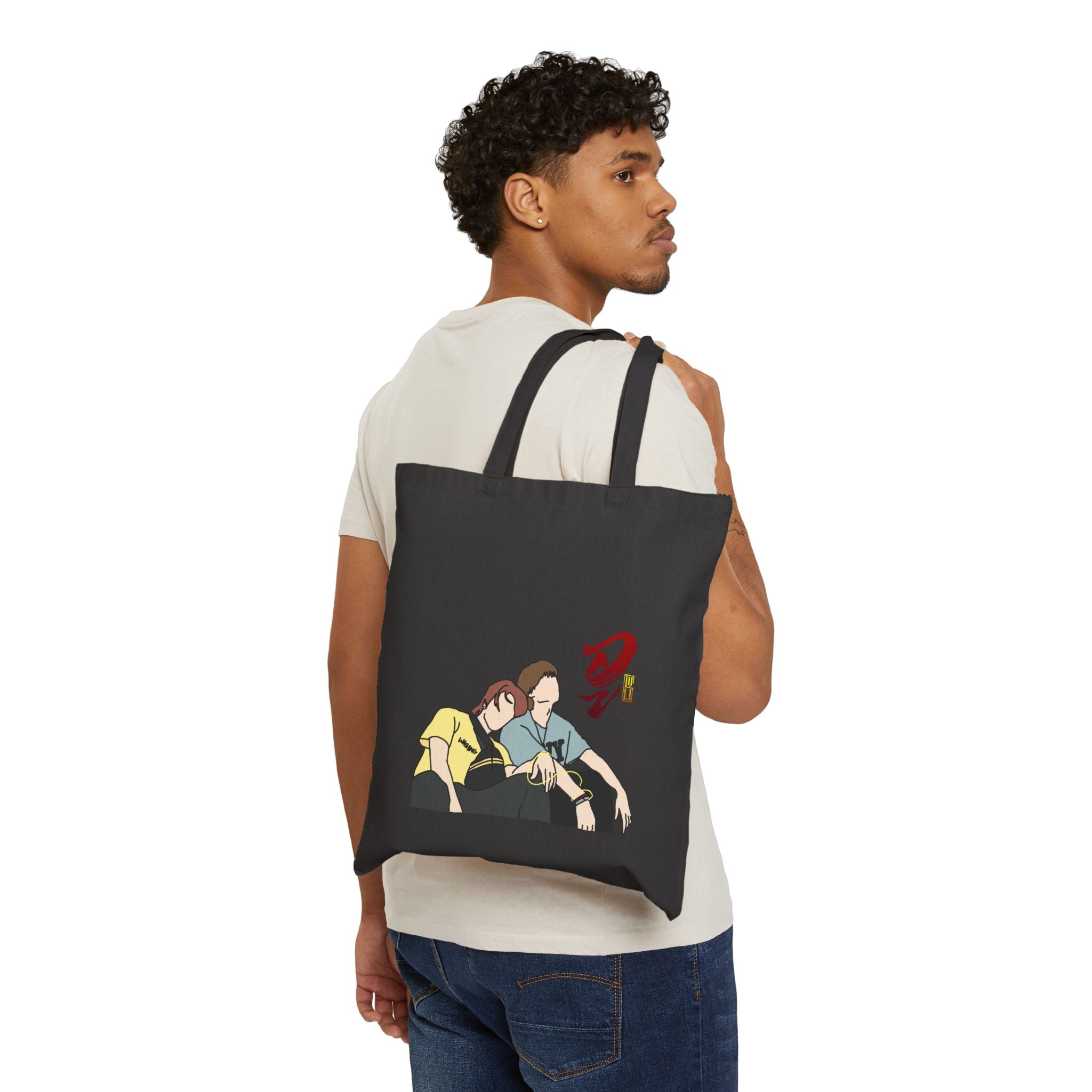 WU The Series, SkyNani Bag | Sky Wongravee Nani Hirunkit Fan Gift | Thai BL Series Couple Minimalist Line Art Tee