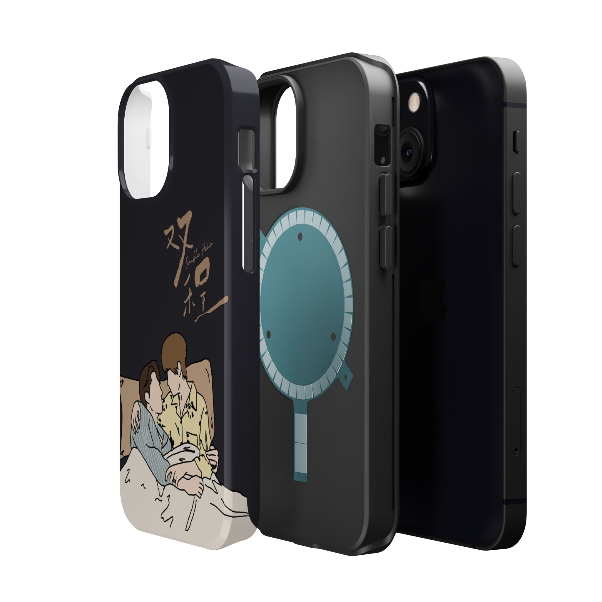 Double Helix Ayden & Lyu Sitong Phone Case — C-Drama BL Lu Feng Yichen Cute Magnetic Impact-Resistant Case