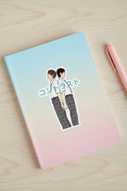 BL Drama Line Art Kiss-Cut Stickers | Luchi Haruhi & Akune Haruse, Japanese BL Aesthetic