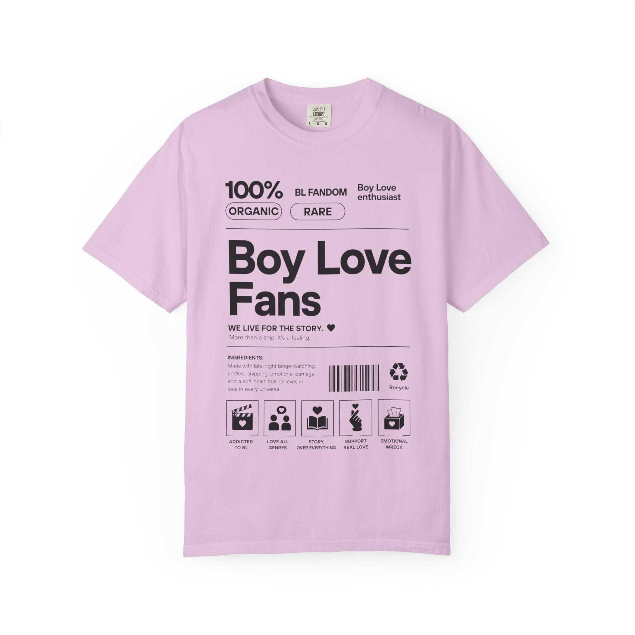 Boy Love Fans Fandom T-Shirt BL Fujoshi Anime Aesthetic Tee