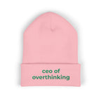 CEO of Overthinking Embroidered Funny beanie