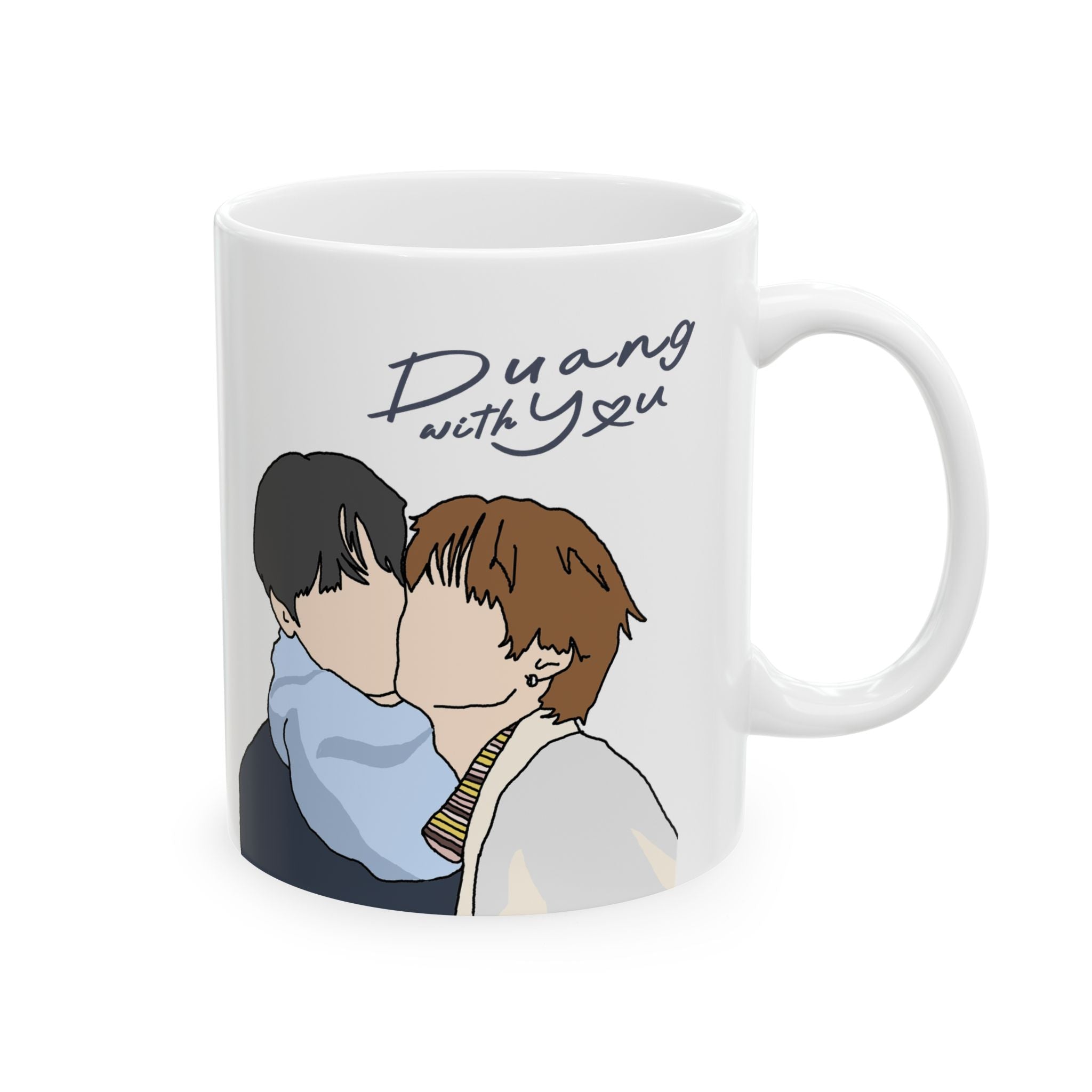 TeeTeepor Duang With You fanart Mug Thai BL drama DMD series
