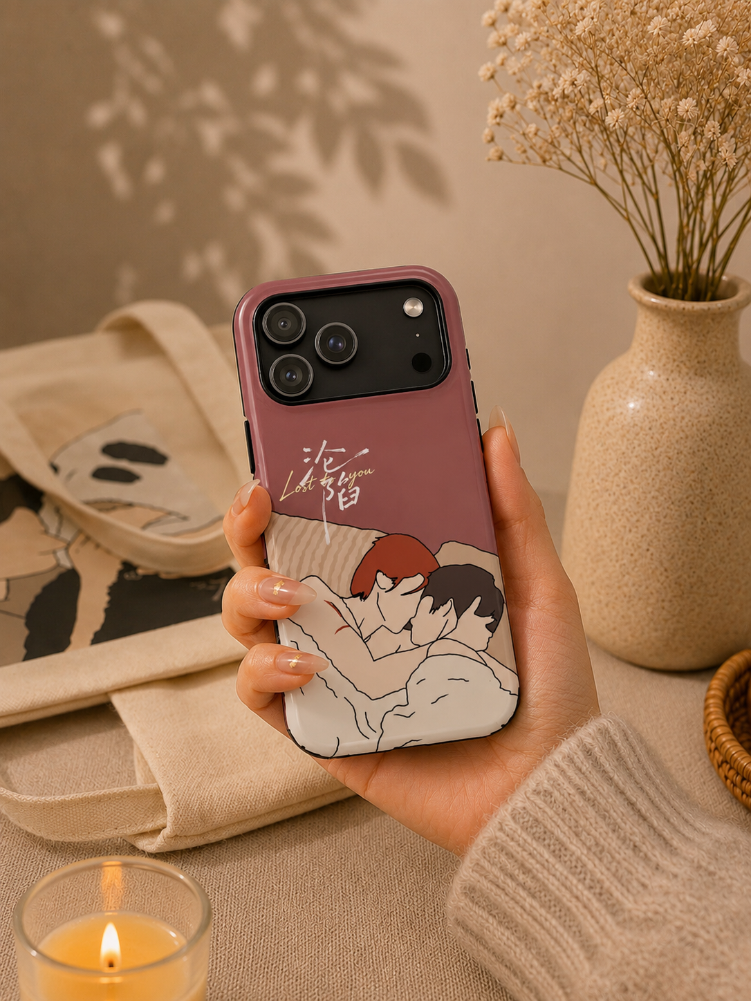 Lost To You Cdrama Fan Gift, YiCheng Fan art, Jia Yi Tang Chenzhi, Chinese Drama Couple Phone Case