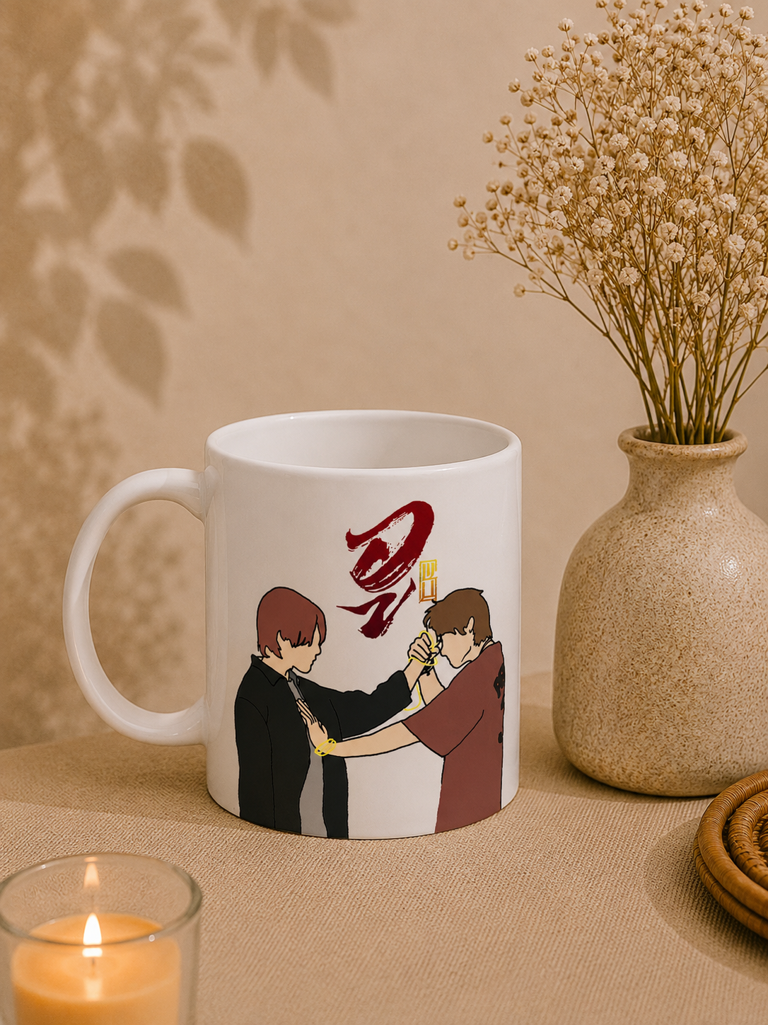 WU The Series Mug, SkyNani Fan Gift, Sky Wongravee, Nani Hirunkit, Thai BL Series Art
