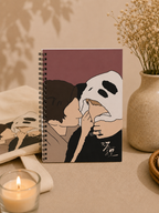 Panda Hoodie Kiss Double Helix Spiral Notebook | Ruled Journal