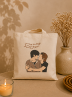 Duang With You series, Teeteepor couple fanart Tote Bag, DMD Thai BL drama
